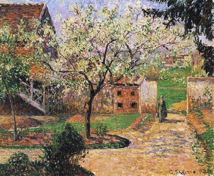 Camille Pissarro Flowering Plum Tree, Eragny